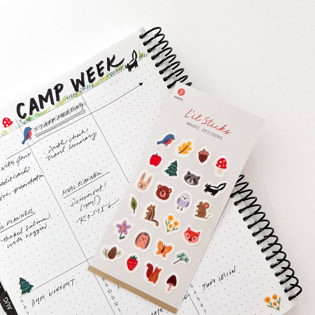 Forest Fun Little Washi Stickers