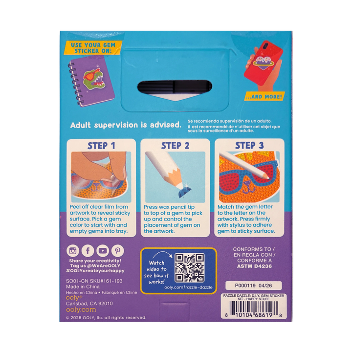 Happy Stuff DIY Gem Sticker Kit