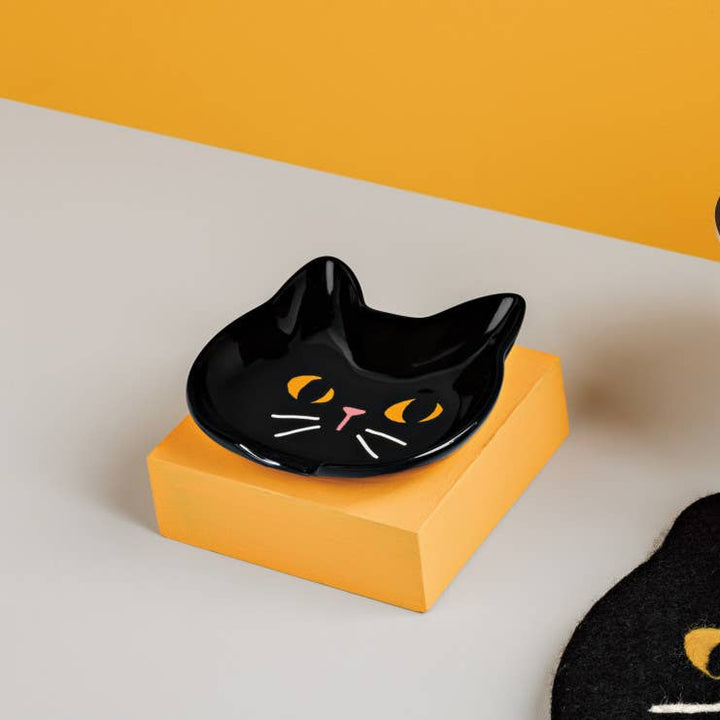 Black Cat Spoon Rest