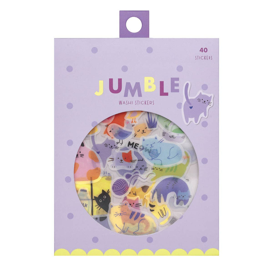 Cats Jumble Washi Stickers