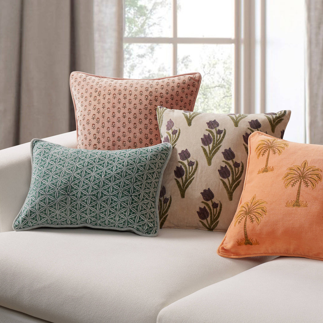 Ditsy Floral Printed Pillow