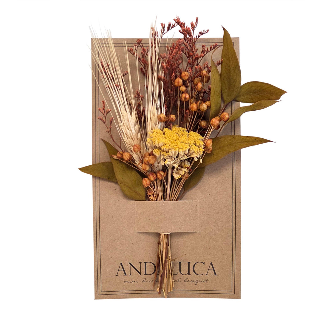 Yarrow & Autumn Foliage Mini Bouquet