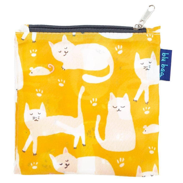 Yellow Kitty Cats Reusable Shopper Tote