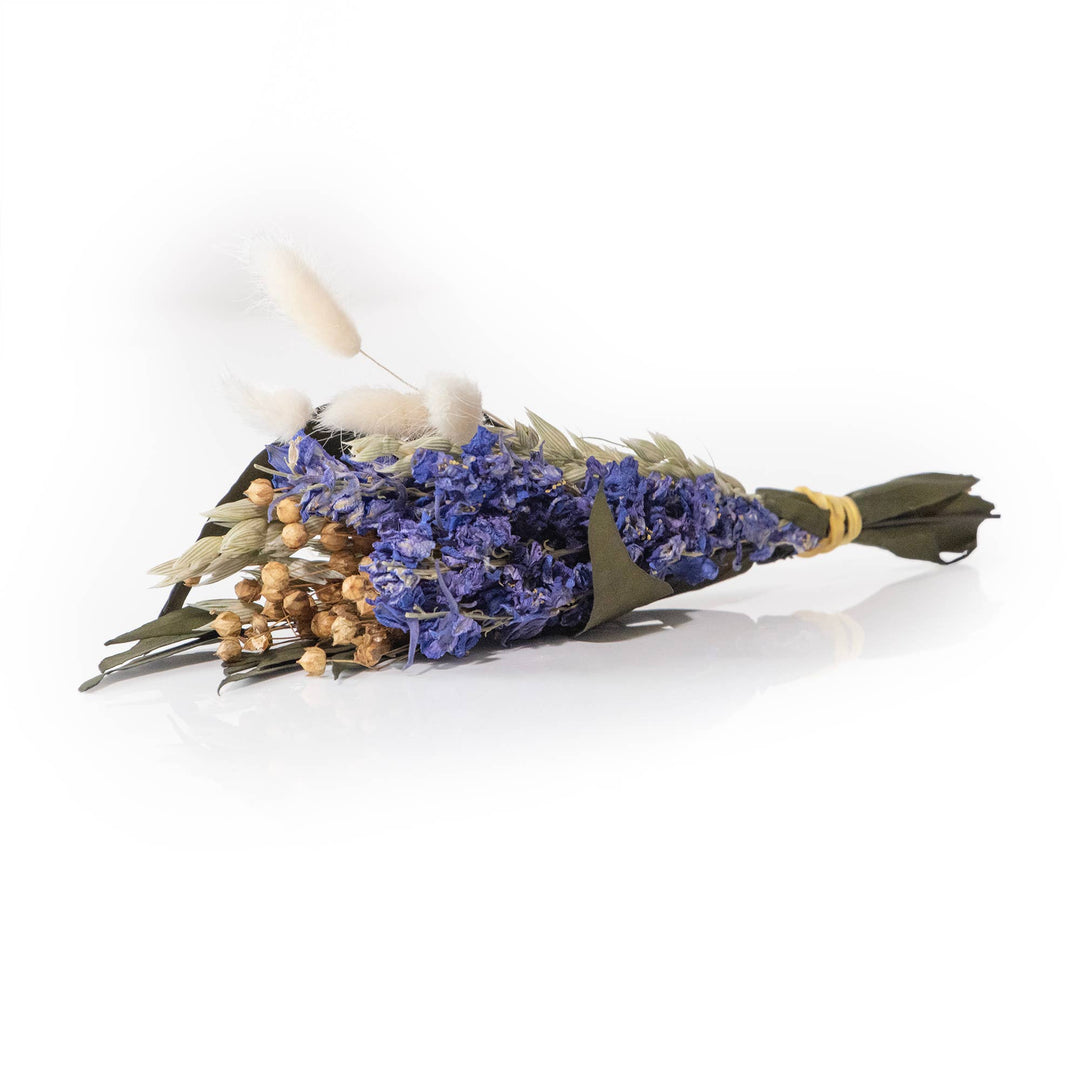 Purple Larkspur & Bunny Tail Mini Bouquet