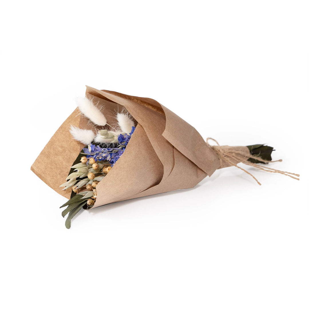 Purple Larkspur & Bunny Tail Mini Bouquet