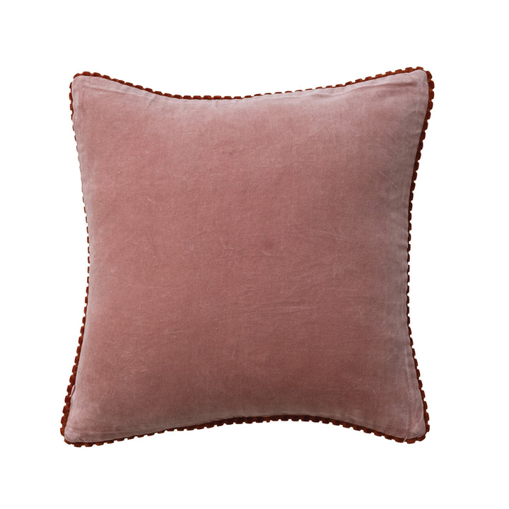 Apricot & Pink Velvet Pillow