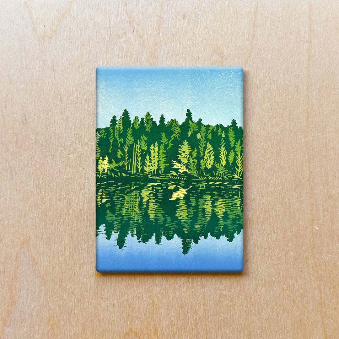 A Moment of Reflection Magnet - Merry PigletsNan Onkka Prints