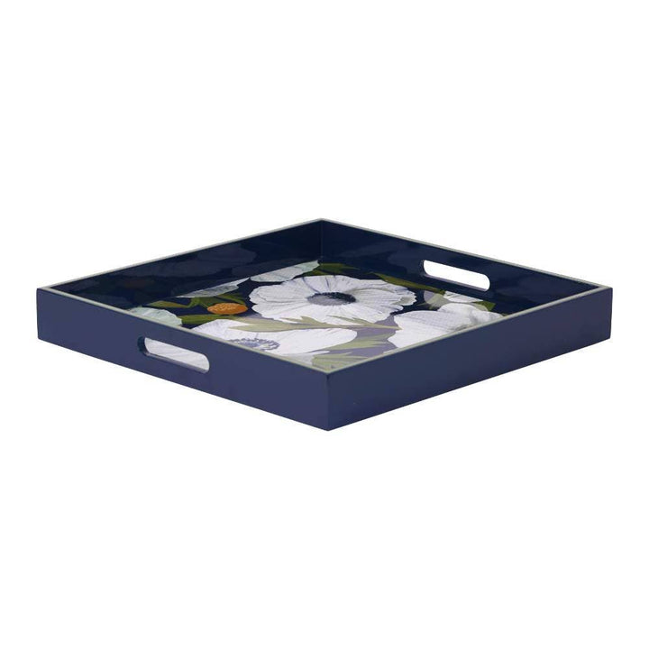 Anemone Poppy Square Tray - Merry Pigletsrockflowerpaper