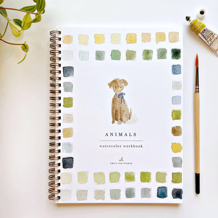 Animals Watercolor Workbook - Merry Pigletsemily lex studio