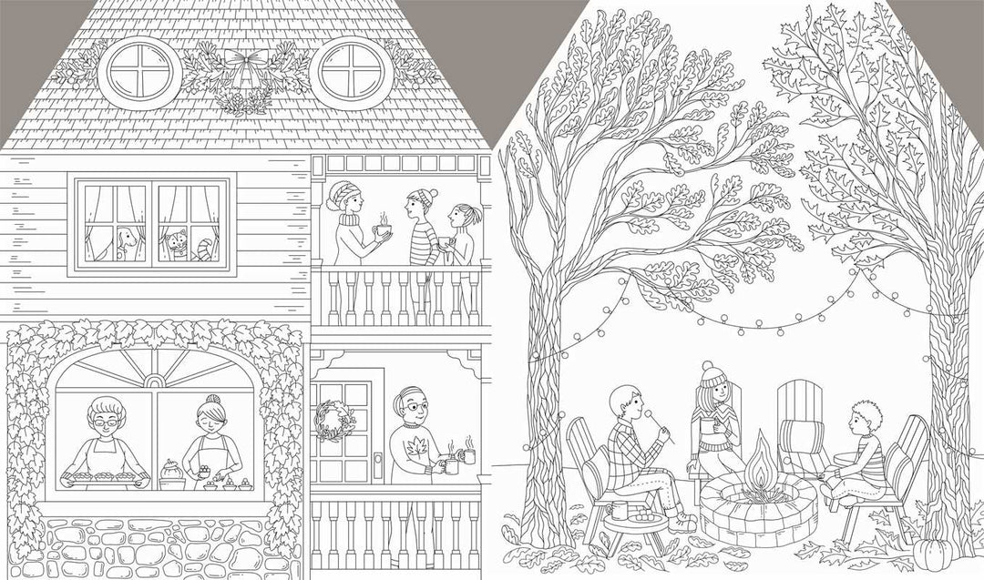 Autumn Coloring - Merry PigletsSimon & Schuster