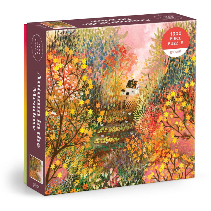 Autumn in the Meadow 1000 Piece Puzzle - Merry PigletsGalison