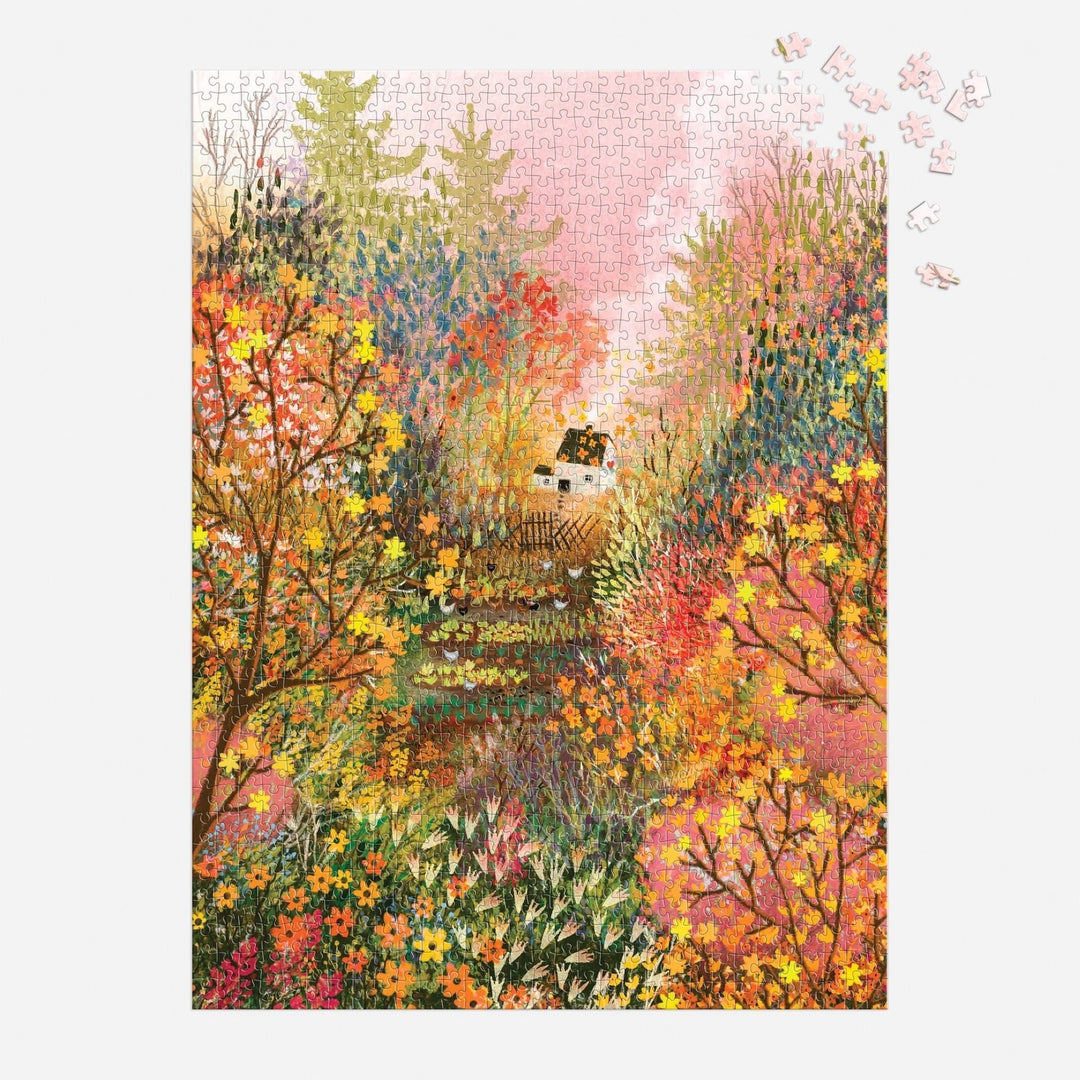 Autumn in the Meadow 1000 Piece Puzzle - Merry PigletsGalison