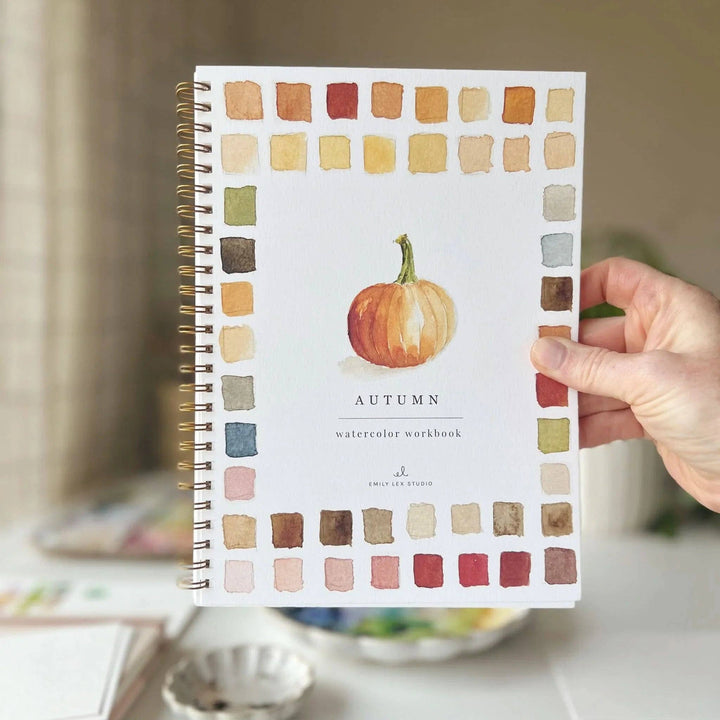 Autumn Watercolor Workbook - Merry Pigletsemily lex studio
