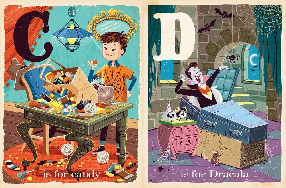 B is for Boo: A Halloween Alphabet Board Book - Merry PigletsGibbs Smith
