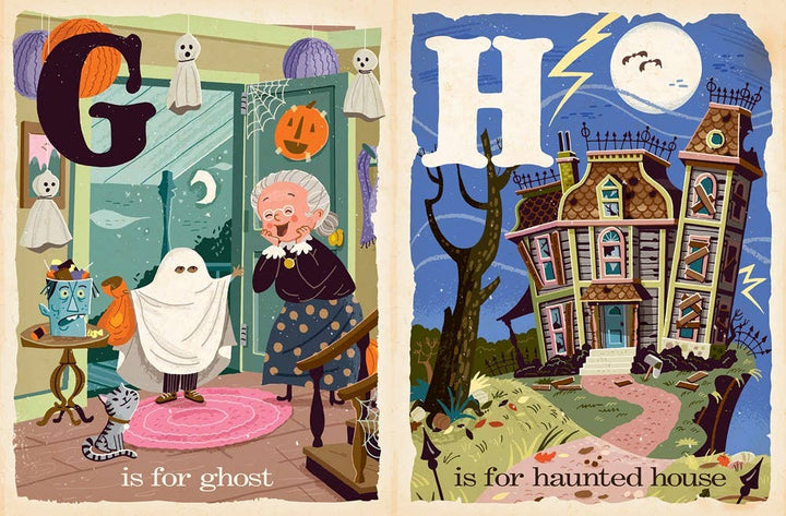 B is for Boo: A Halloween Alphabet Board Book - Merry PigletsGibbs Smith