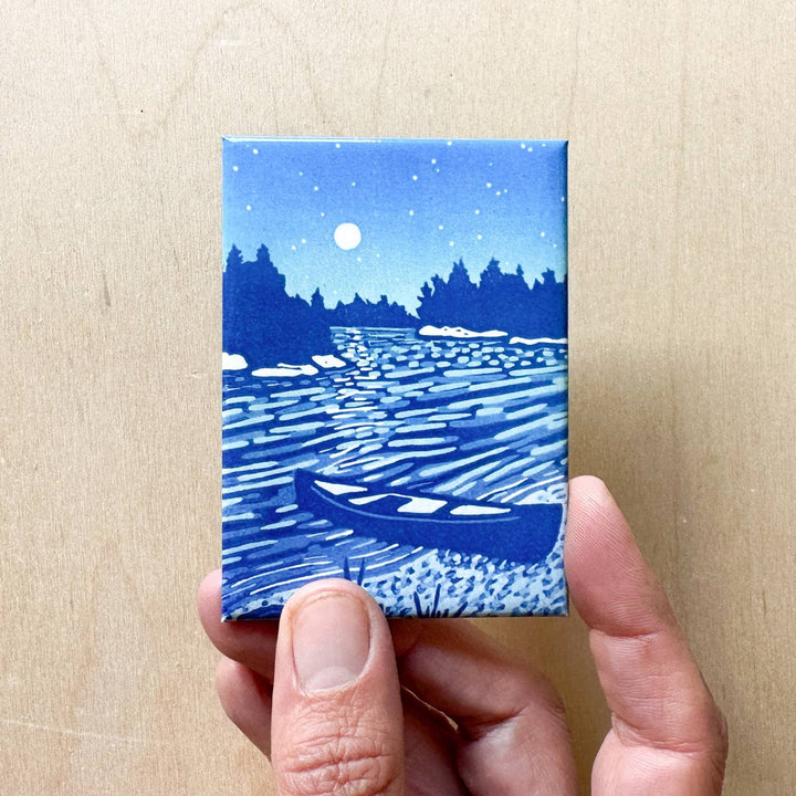 Backcountry Moonrise Magnet - Merry PigletsNan Onkka Prints