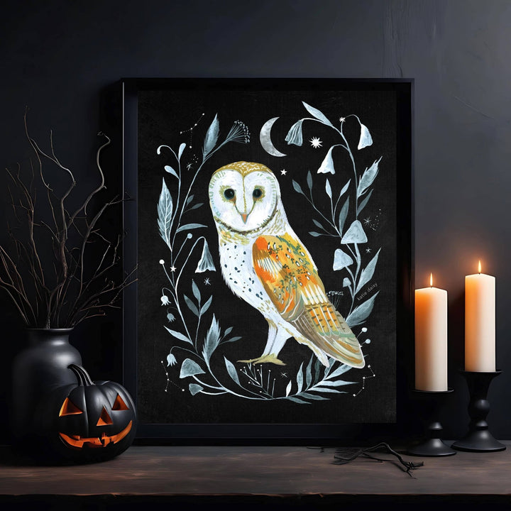 Barn Owl Art Print - Merry PigletsKatie Daisy