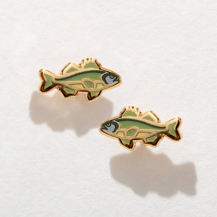 Bass Enamel Stud Earrings - Merry PigletsLarissa Loden