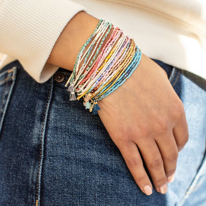 Beaded Bracelet Trio - Bronze Multi/Gold - Merry PigletsScout Curated Wears