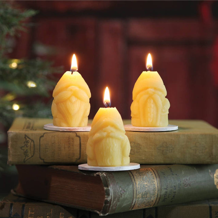 Beeswax Holiday Gnome: Holly - Merry PigletsBig Dipper Wax Works