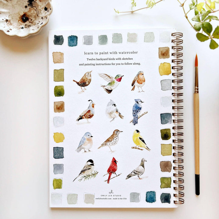 Birds Watercolor Workbook - Merry Pigletsemily lex studio