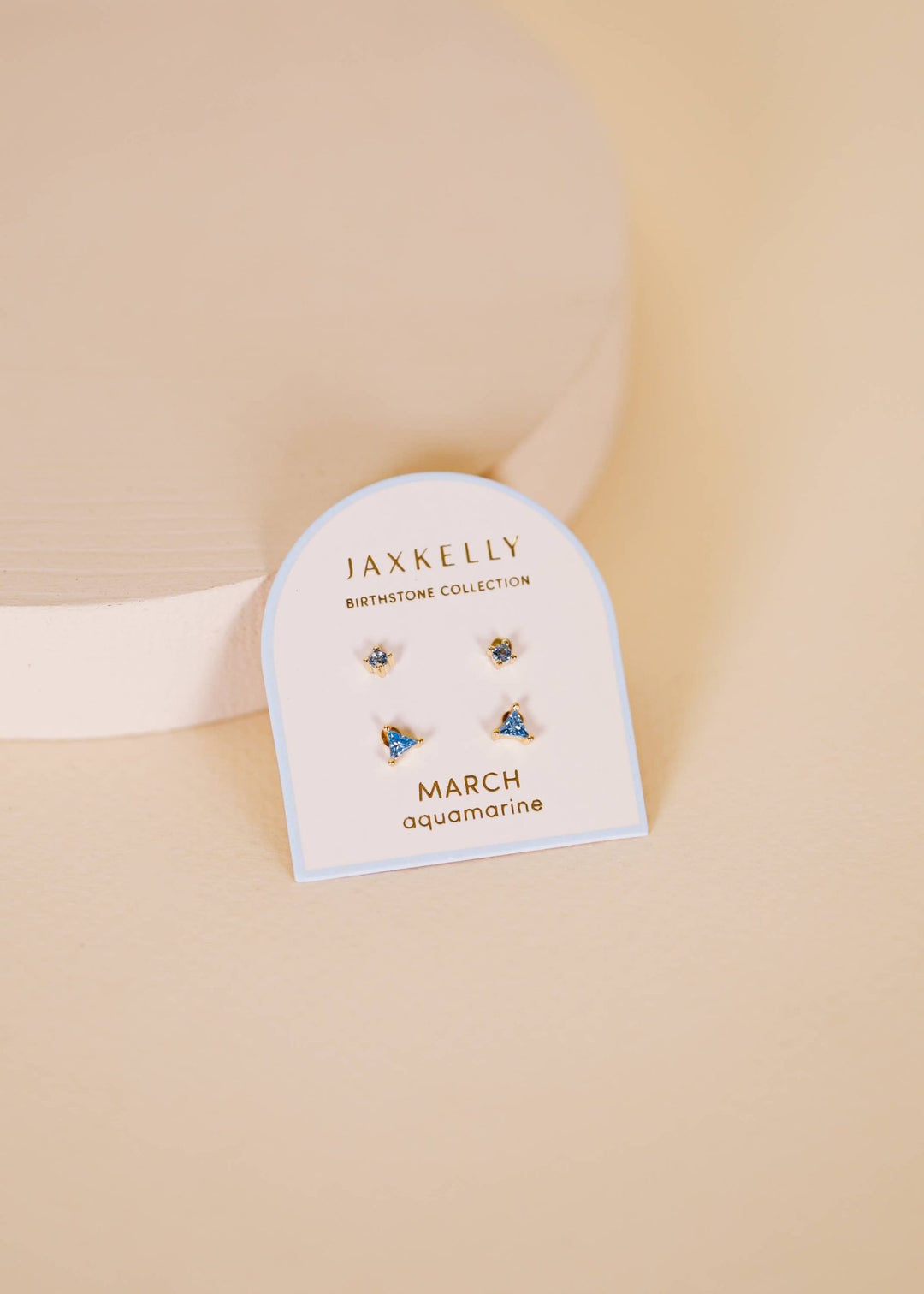 Birthstone Stud Gold Earrings Set - Merry PigletsJaxKelly