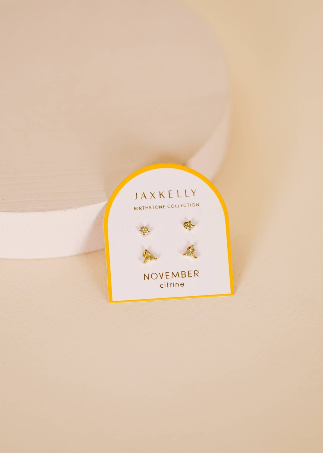Birthstone Stud Gold Earrings Set - Merry PigletsJaxKelly