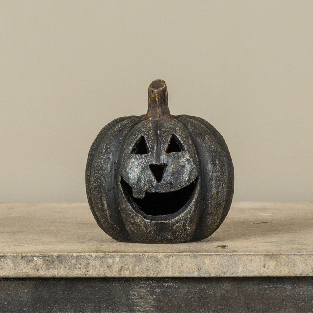 Black Big Mouth Carved Pumpkin 5.5" - Merry PigletsRagon House