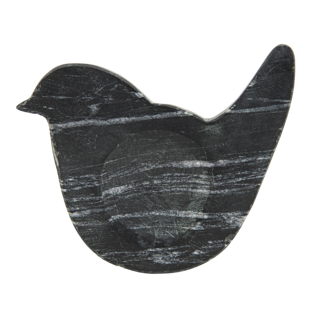 Black Marble Bird Shaped Spoon Rest - Merry PigletsForeside Home & Garden