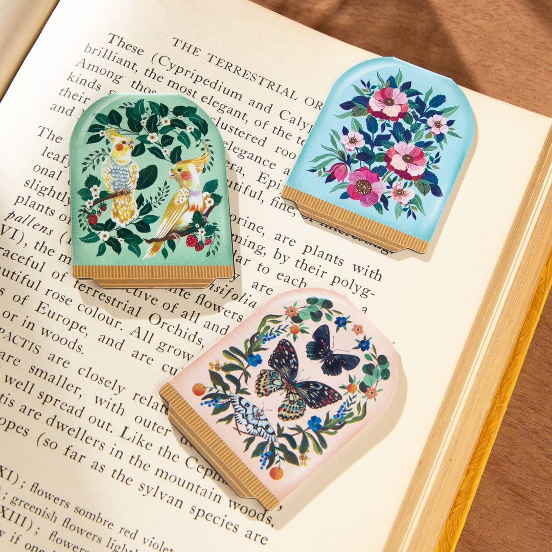 Blooming Terrariums Magnetic Bookmarks - Merry PigletsGalison