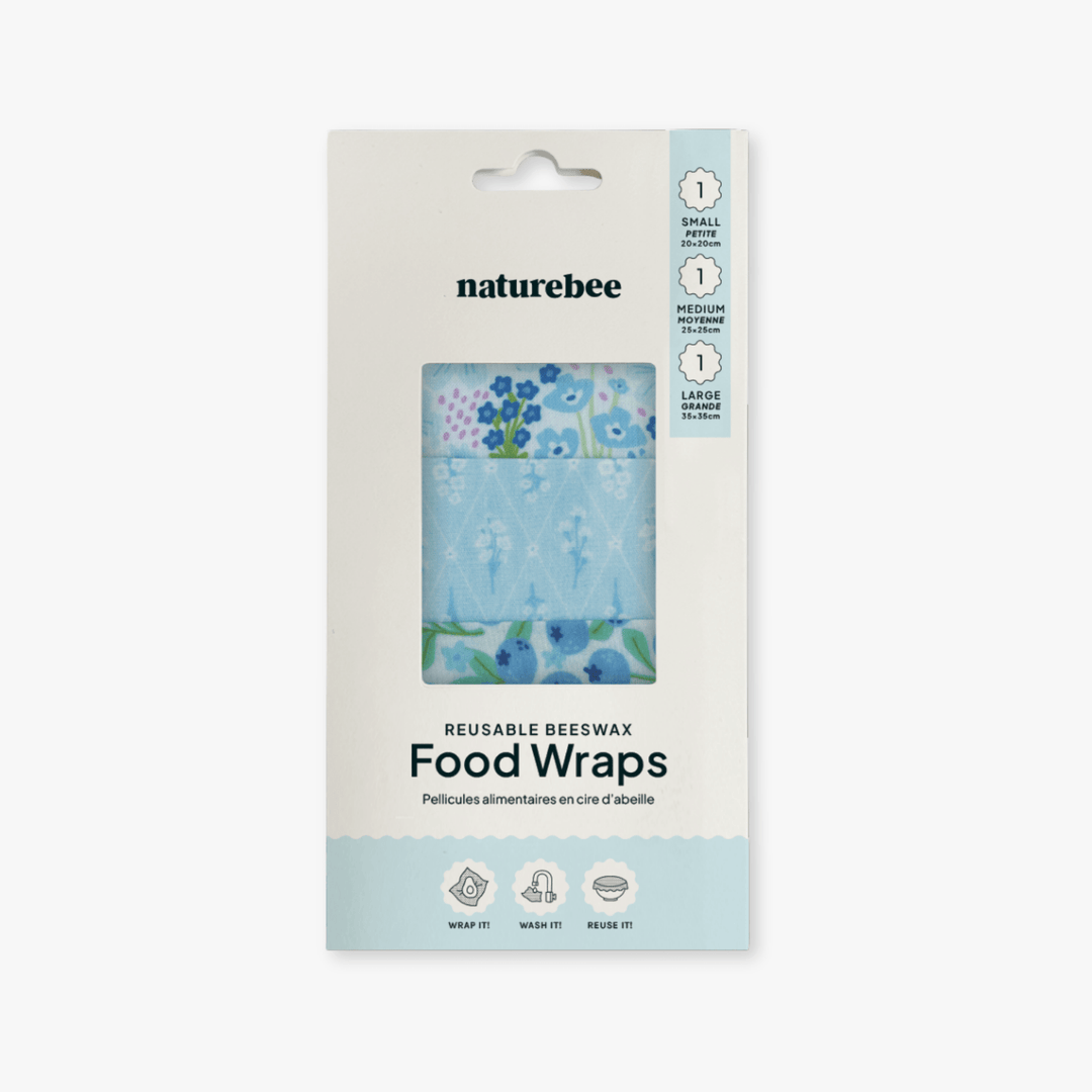 Blue Beeswax Wrap Variety Set - Merry PigletsNATURE BEE