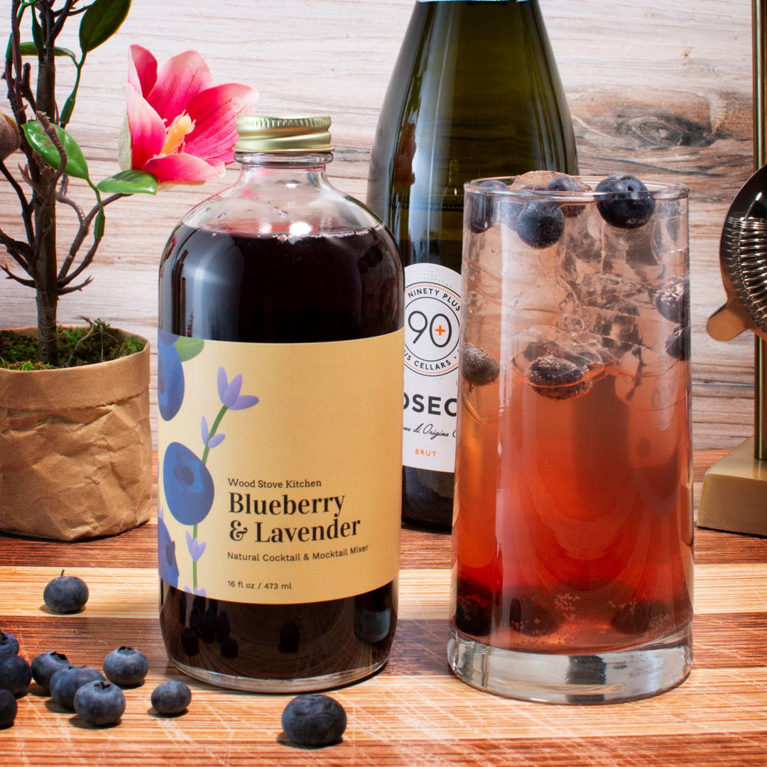 Blueberry and Lavender Cocktail & Mocktail Mixer - Merry PigletsWood Stove Kitchen