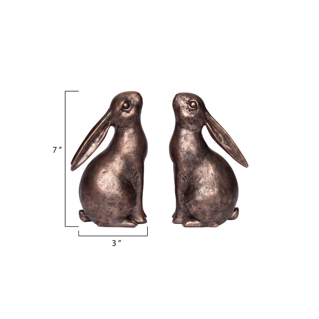 Bunny Bookends Set of 2 - Merry PigletsCreative Co - Op