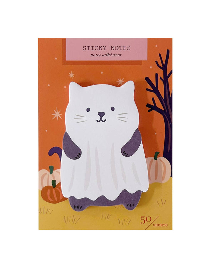 Ghost Cat Die Cut Sticky Notes