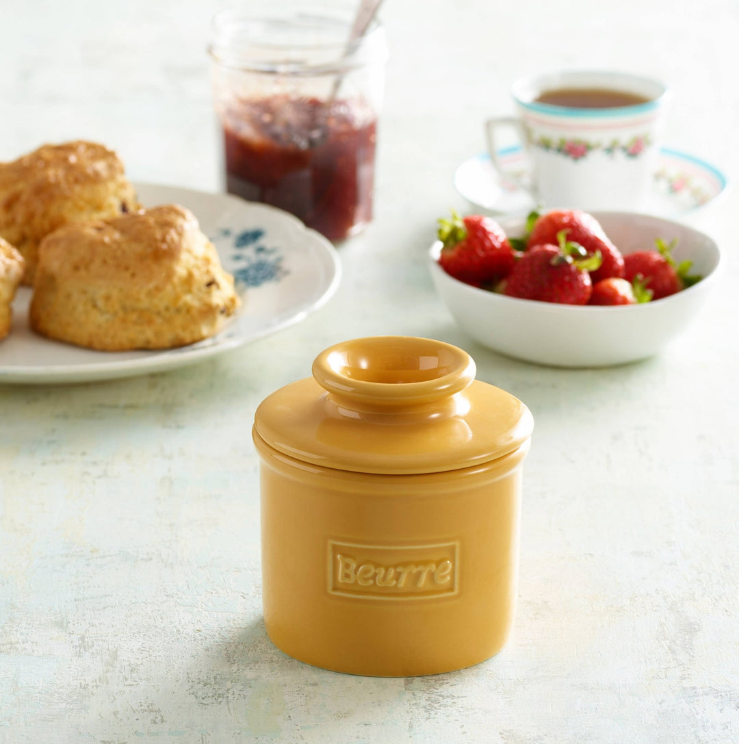 Cafe Golden Yellow Butter Bell Crock - Merry PigletsThe Original Butter Bell® Crock