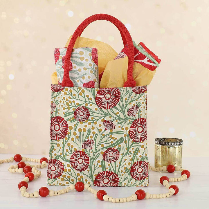 Camellia Reusable Gift Bag - Merry Pigletsrockflowerpaper