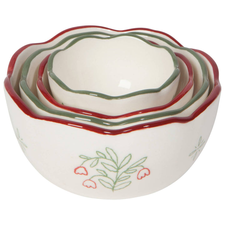 Camellia Stoneware Nesting Bowls Set - Merry PigletsDanica Heirloom