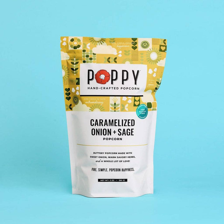 Caramelized Onion + Sage Popcorn - Merry PigletsPoppy Hand-Crafted Popcorn