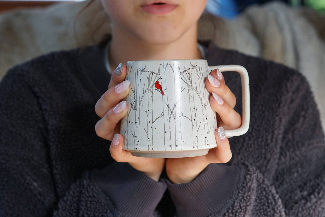 Cardinal in the Trees Mug - Merry PigletsArtsy Em