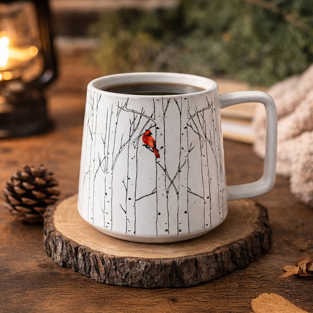 Cardinal in the Trees Mug - Merry PigletsArtsy Em