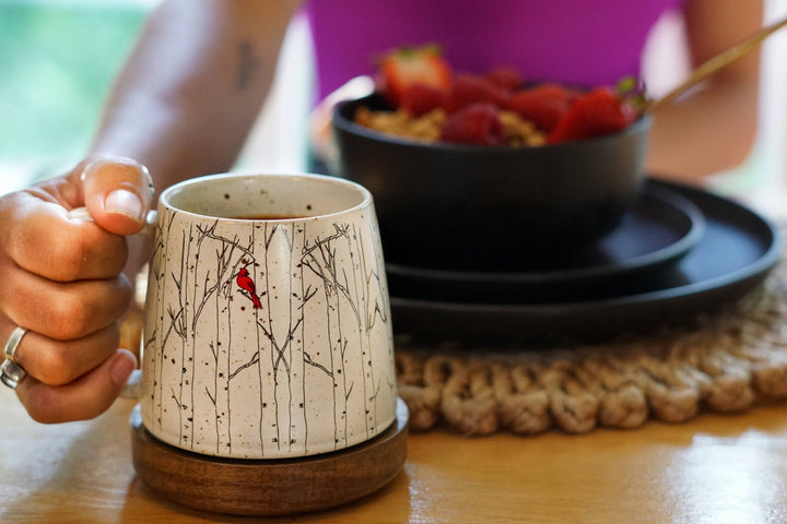 Cardinal in the Trees Mug - Merry PigletsArtsy Em