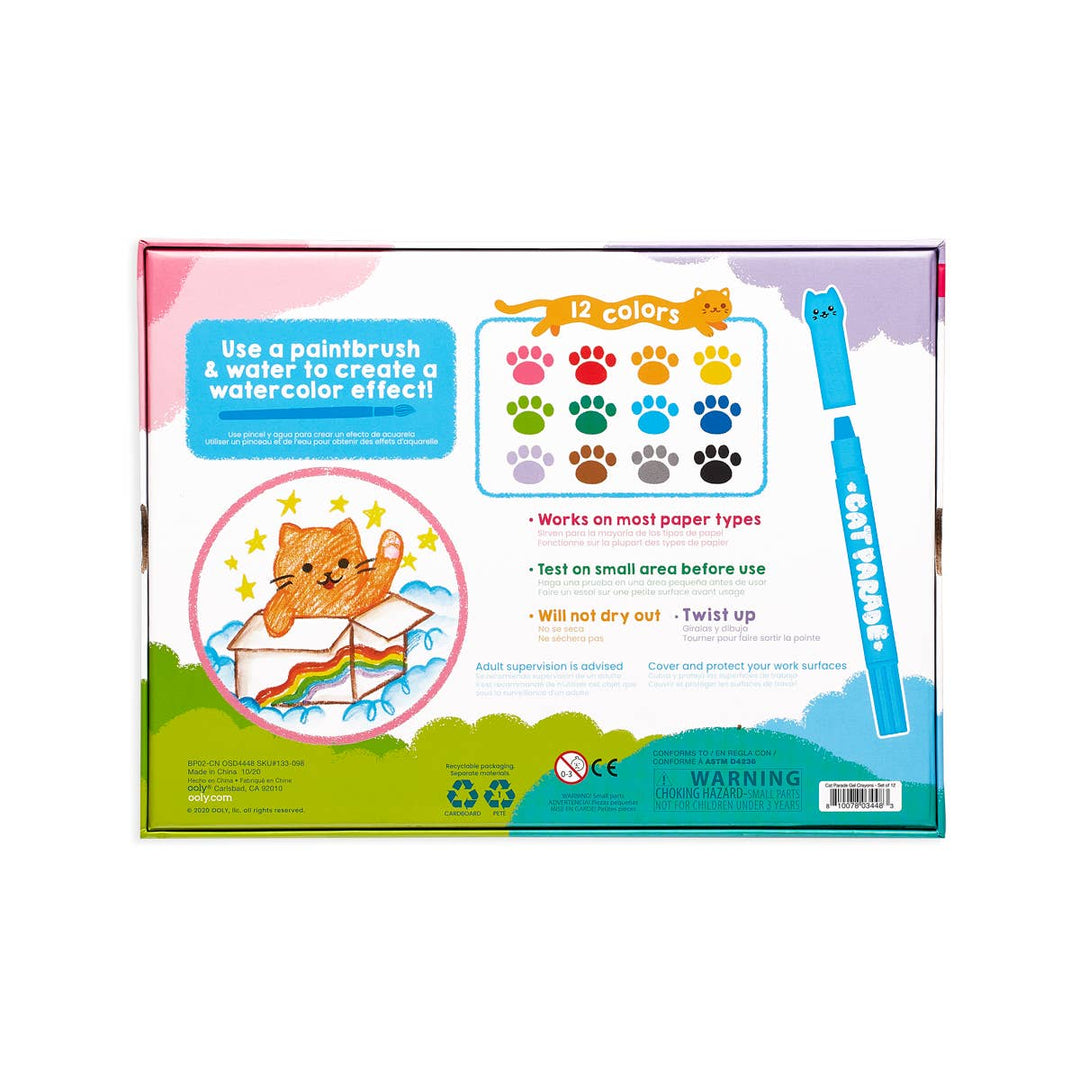 Cat Parade Gel Crayons - Merry PigletsOOLY
