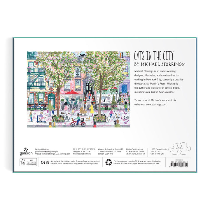 Cats in the City 1000 Piece Puzzle - Merry PigletsGalison