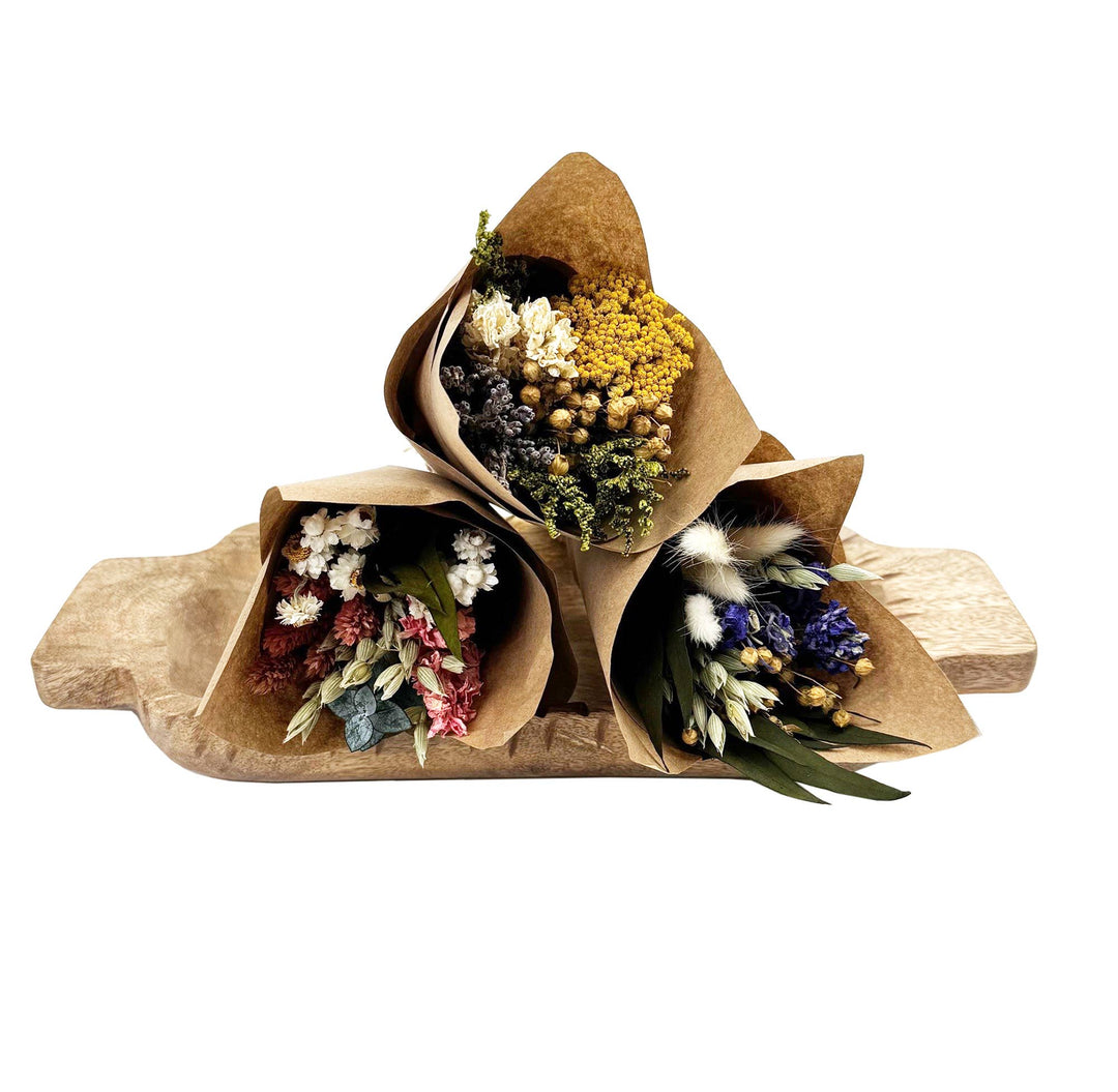 Purple Larkspur & Bunny Tail Mini Bouquet