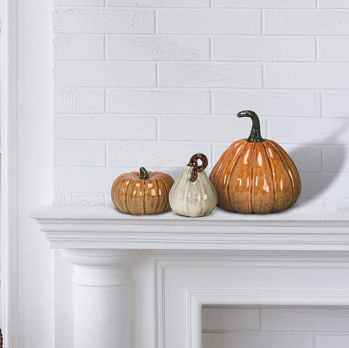 Ceramic Pumpkin - Merry PigletsAbbott