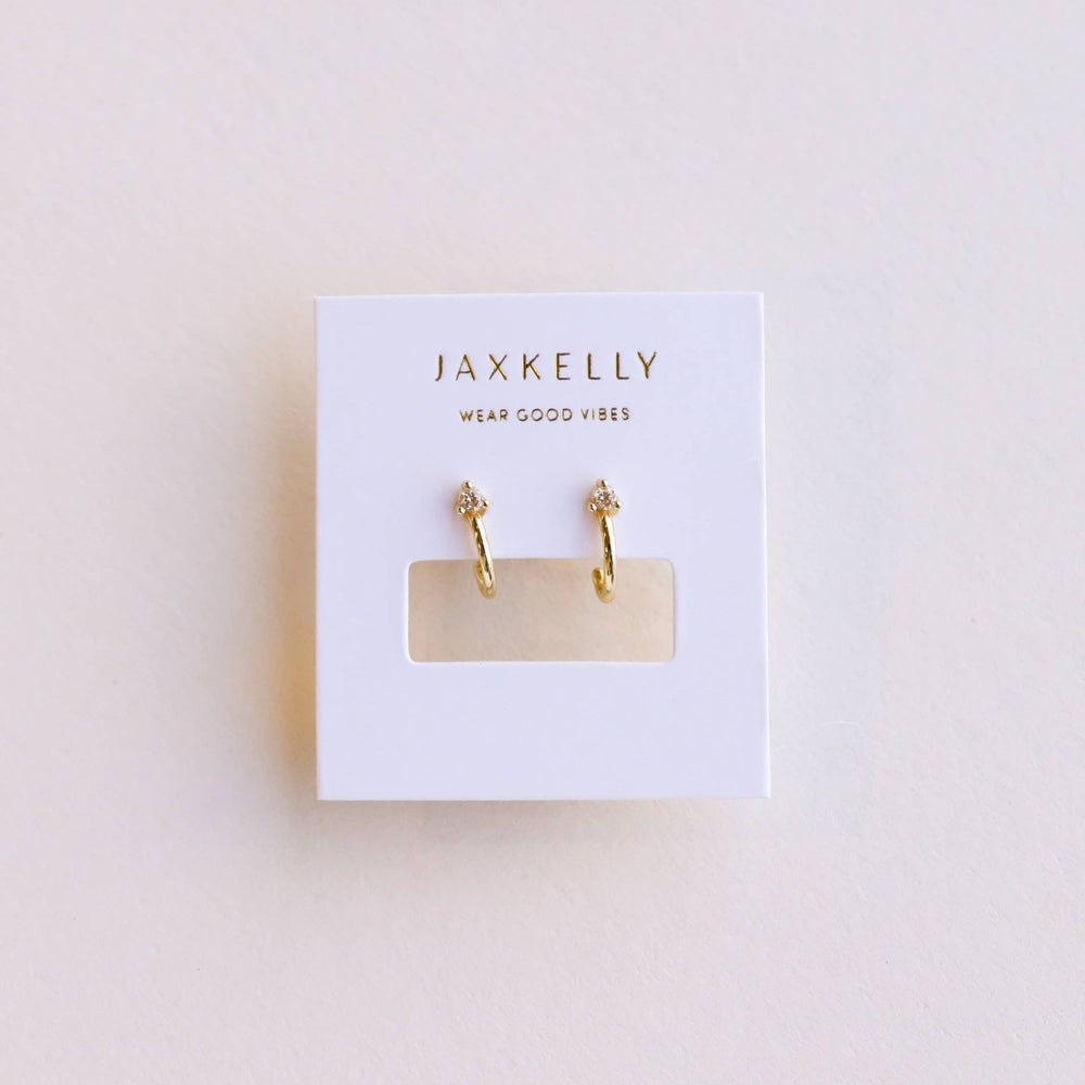 Champagne Mini Hoop Earrings - Merry PigletsJaxKelly