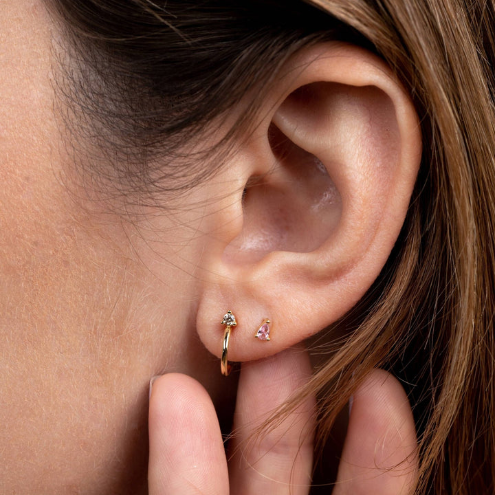 Champagne Mini Hoop Earrings - Merry PigletsJaxKelly