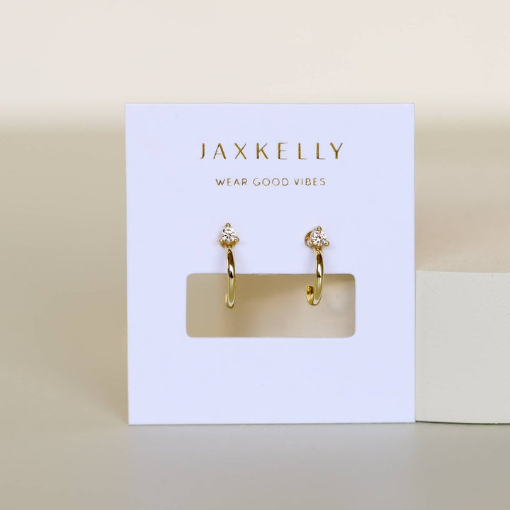Champagne Mini Hoop Earrings - Merry PigletsJaxKelly