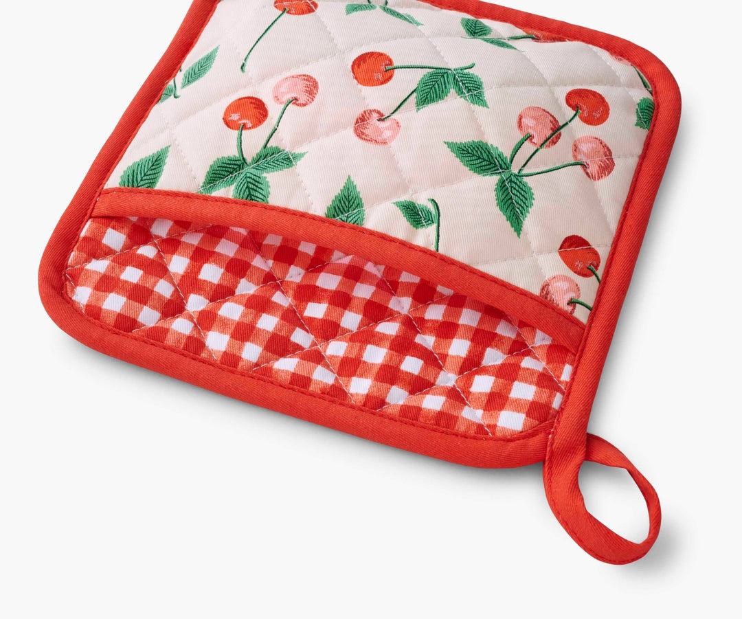 Cherries Pot Holder - Merry PigletsRifle Paper Co.
