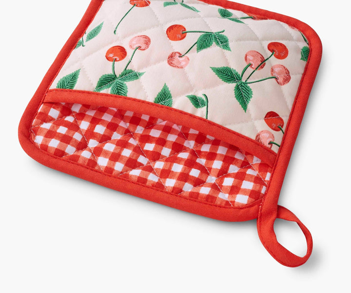 Cherries Pot Holder - Merry PigletsRifle Paper Co.